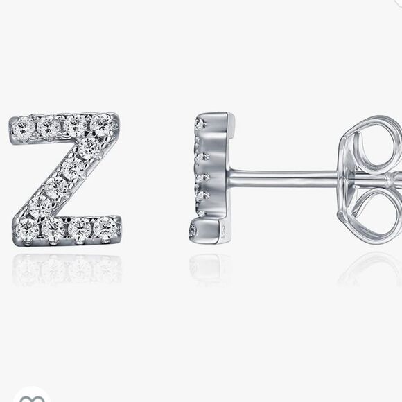 “Z” initial earrings - Picture 1 of 2